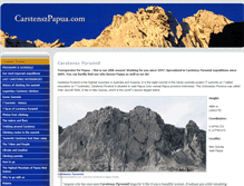 Tablet Screenshot of carstenszpapua.com
